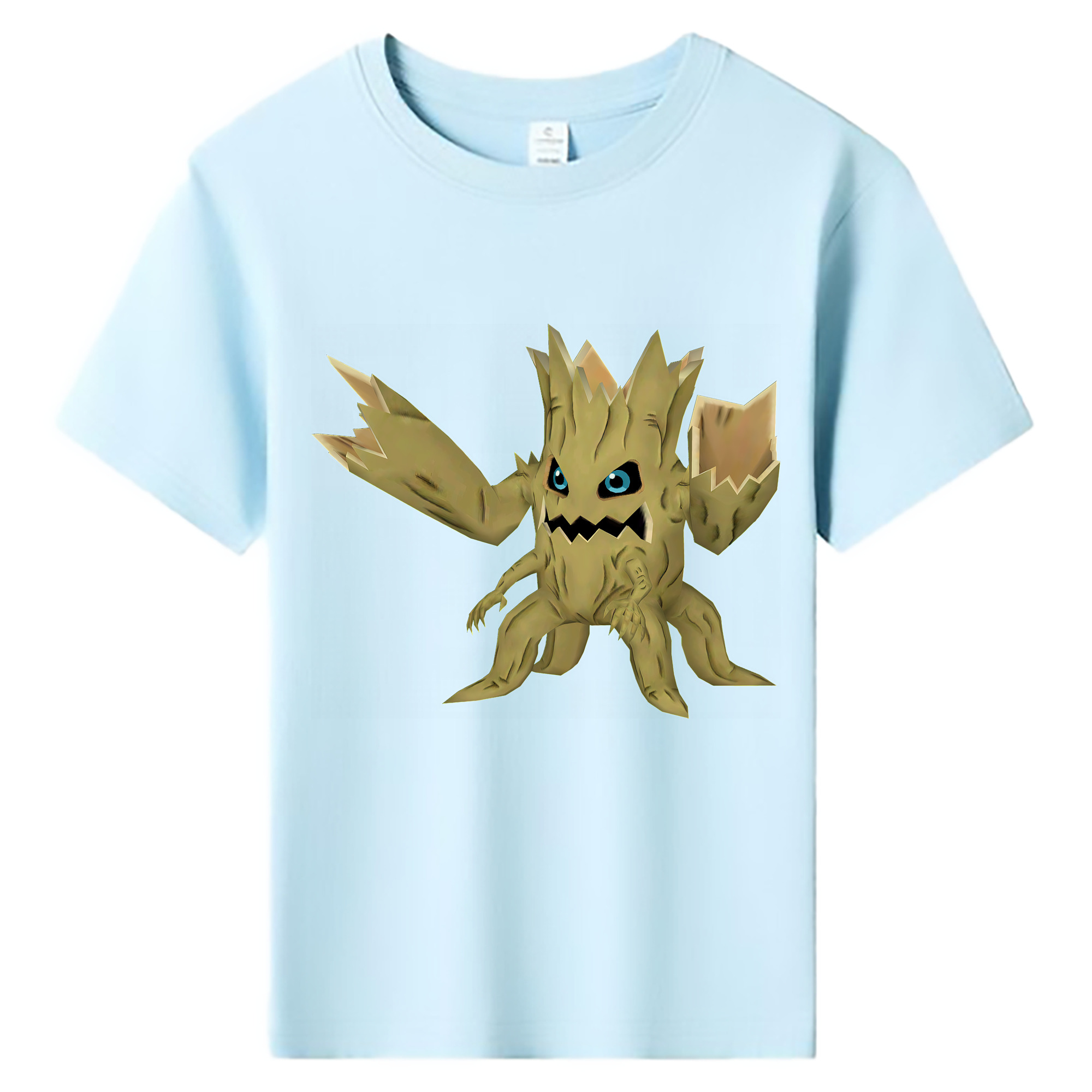 （画像用） Digimon デジタルモンスター/デジモン 綿100％キッズTシャツ（フロントプリント）